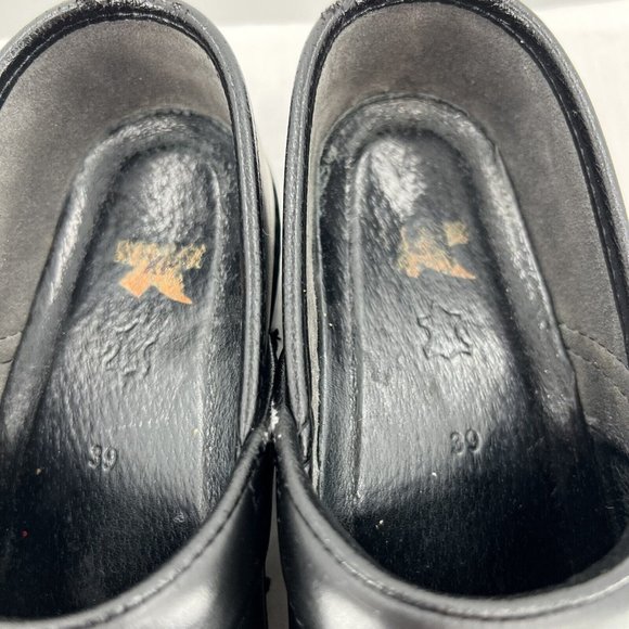 Dansko XP Black Leather Clogs Womens 39 US 8.5 9 - Picture 7 of 10